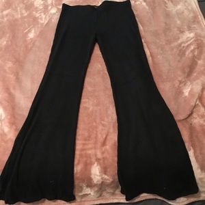 Black bell bottom pants